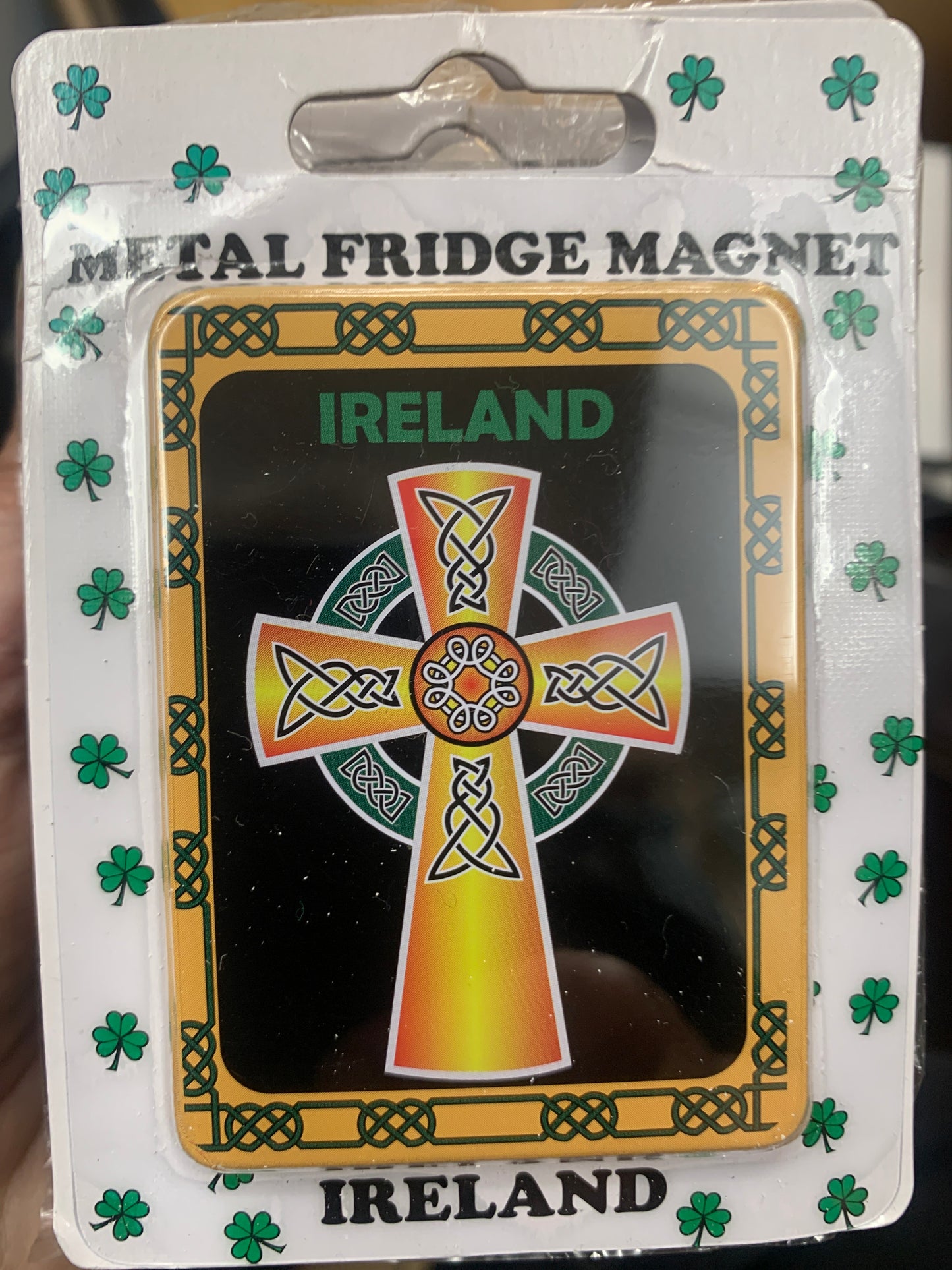 METAL F/MAGNET CELTIC CROSS BLACK