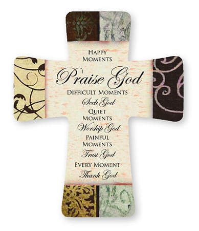 porcelain cross home family blessing Praise God