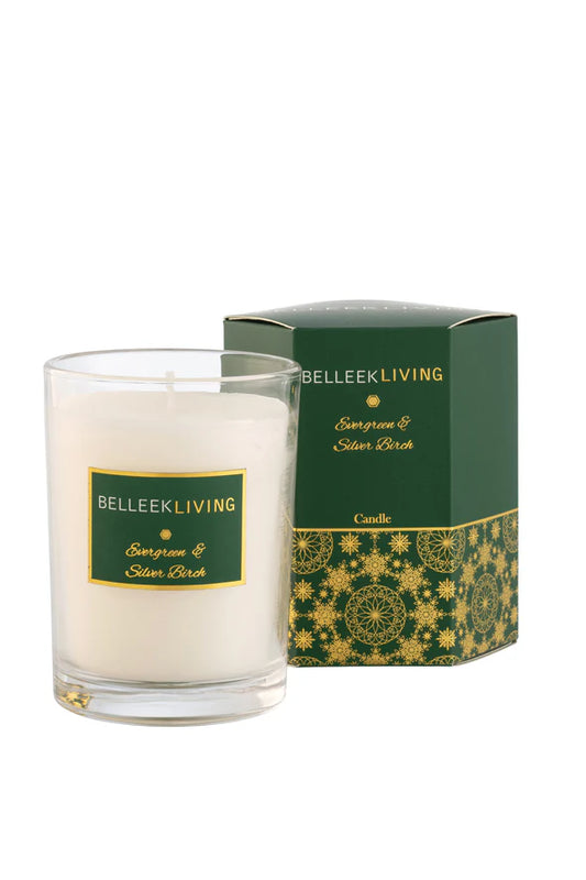 Belleek living Evergreen & Silver Birch Candle