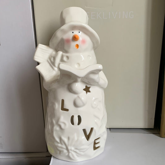 Love snowman luminaire