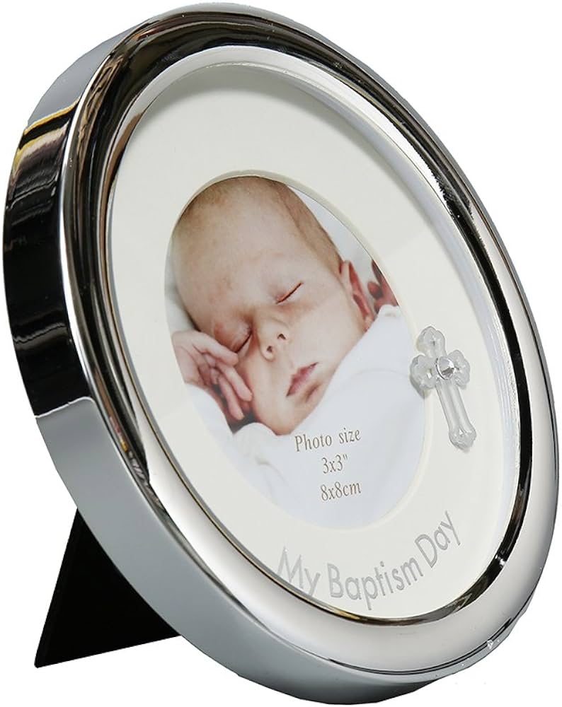 Christening Frame Round