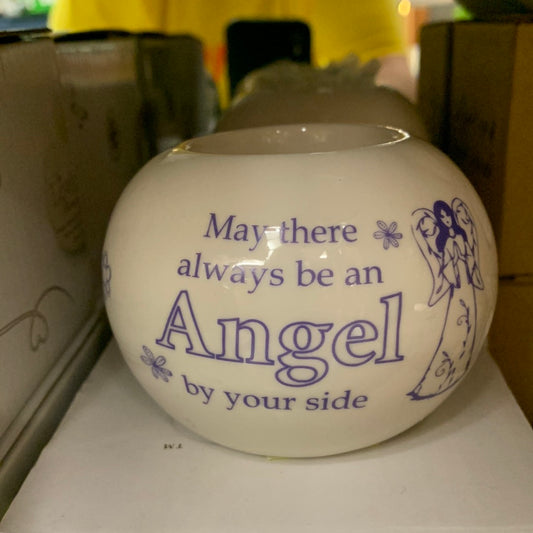 Porcelain candle holder Angel