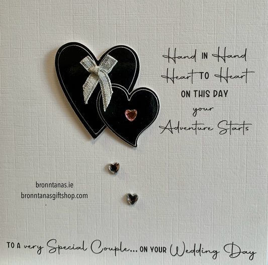 Handmade Special Couple Wedding Heart Card