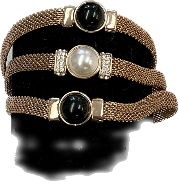 FASHION BRACELET rose gold 3 straps