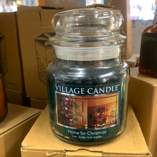 Home for Christmas Village Candle