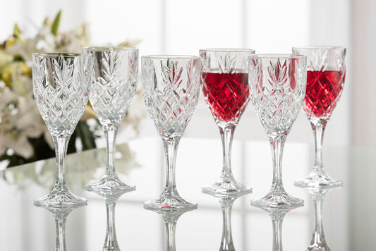GALWAY CRYSTAL RENMORE GOBLETS
