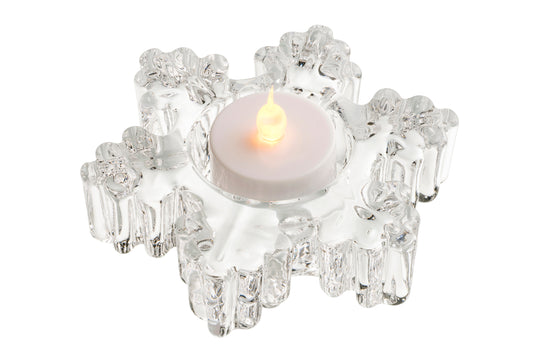 Galway Crystal Snowflake Votive