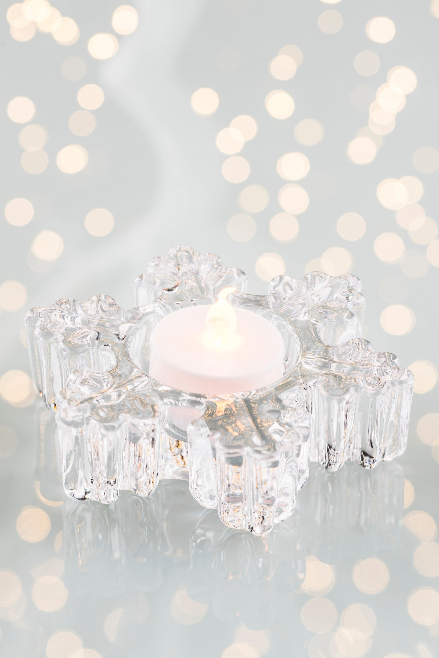 Galway Crystal Snowflake Votive