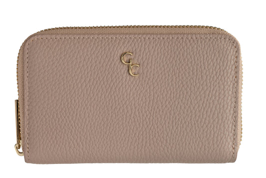 Taupe Ladies Zip Purse 9x15cm