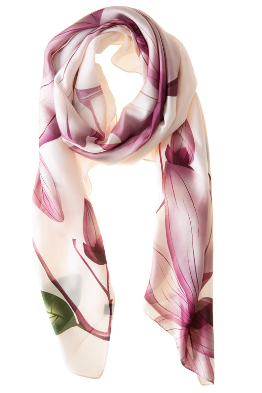 Mulberry Blossom Polyester / Scarf