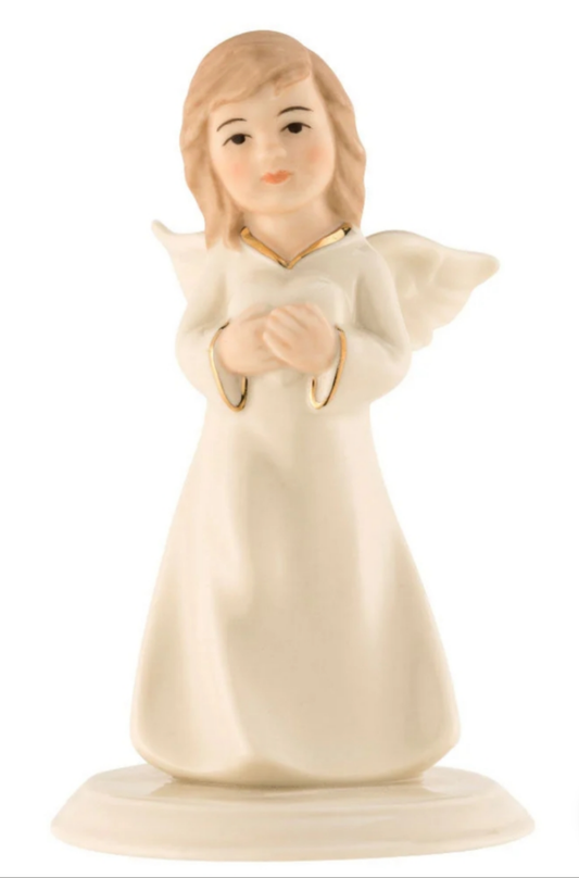 Belleek Angel of Love Figurine 6.5cmW x 11cmH