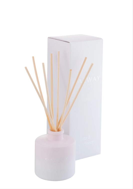 Galway Irish Crystal Cotton & Cherry Blossom Reed Diffuser