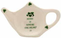 Ceramic Tea Bag Holder Home is Where