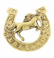 BRASS Ireland HORSESHOE Horse LARGE