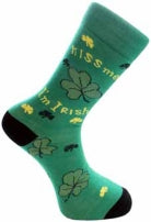 Socks Shamrock Kiss me I'm Irish