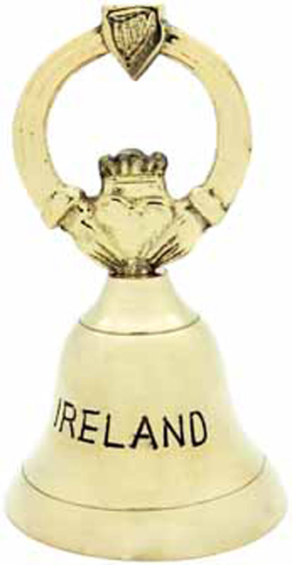 Brass Bell Claddagh Plain