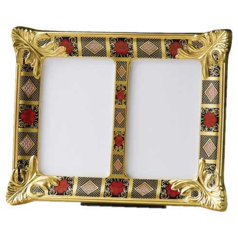 Royal Crown Derby Old Imari Double Picture Frame 6x4
