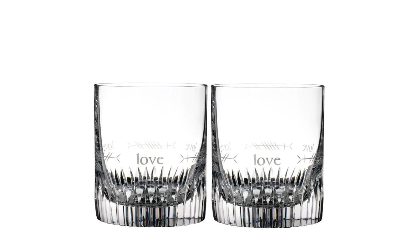 Ogham Tumblers Pair Love