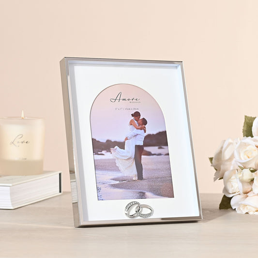 Arch Photo Frame with Rings Icon - 5” x 7”