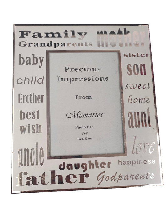 Family Photo Frame 4x6"