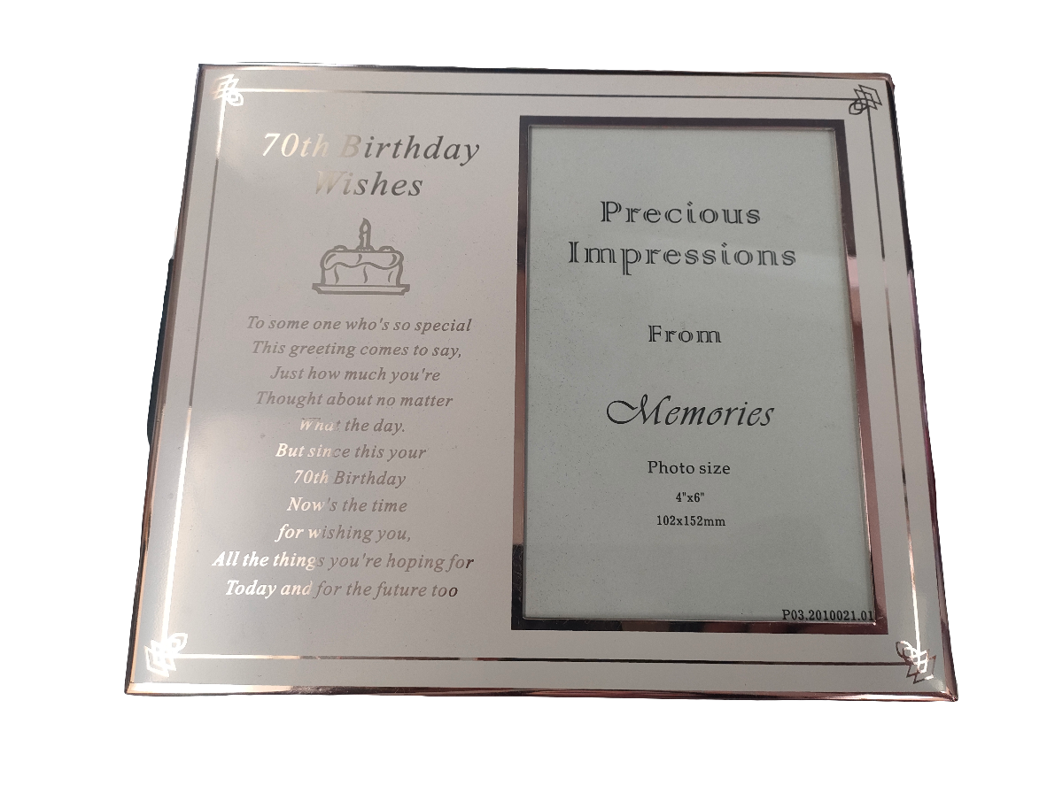 Precious Impressions 70th Birthday Wishes