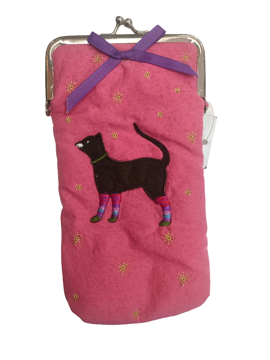 Gisela Graham Pink Cat Coin Purse