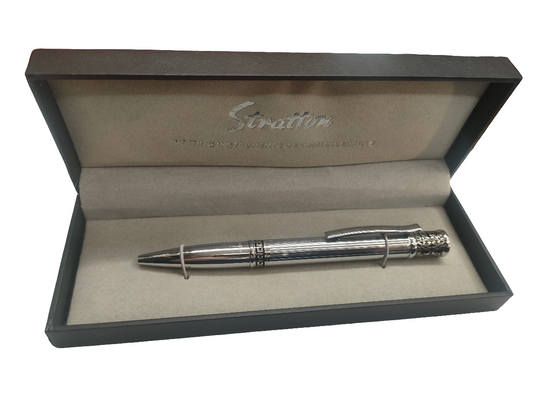 Stratton Silver with Black Ball Point