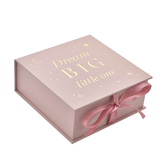 Bambino Baby Keepsake Box ‘Dream Big’ Pink