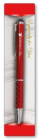 Confirmation Pen - Metal/Red   (F35832)