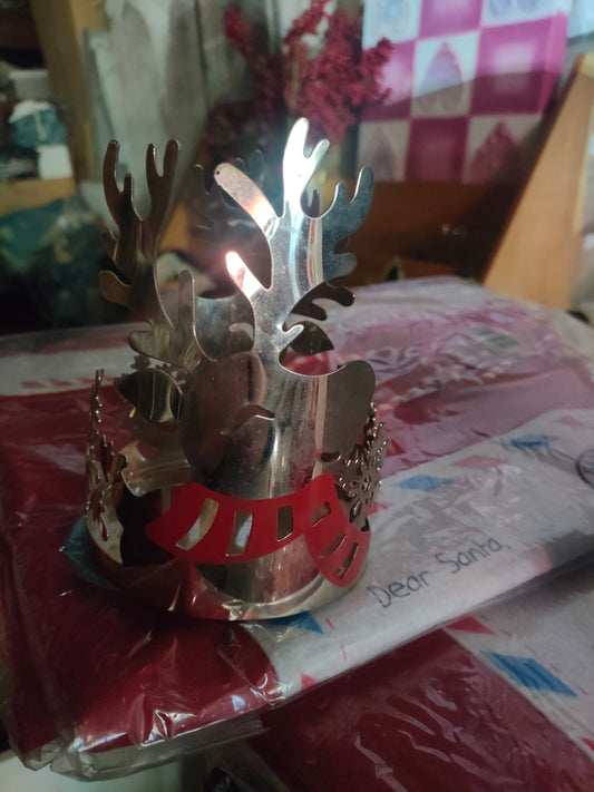 Reindeer Tealight Candle Holder