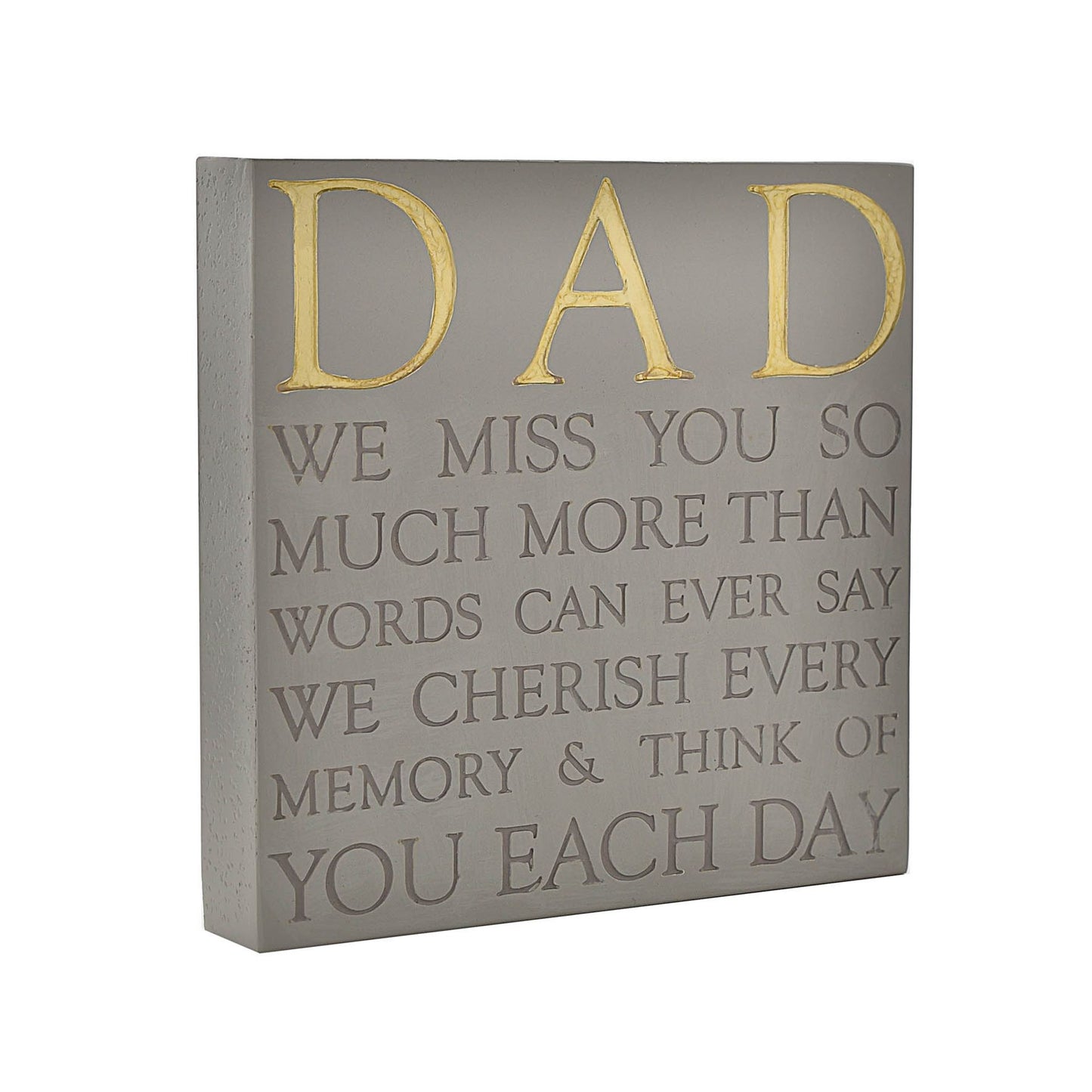 Thoughts of You Memorial Square Plaque - Dad