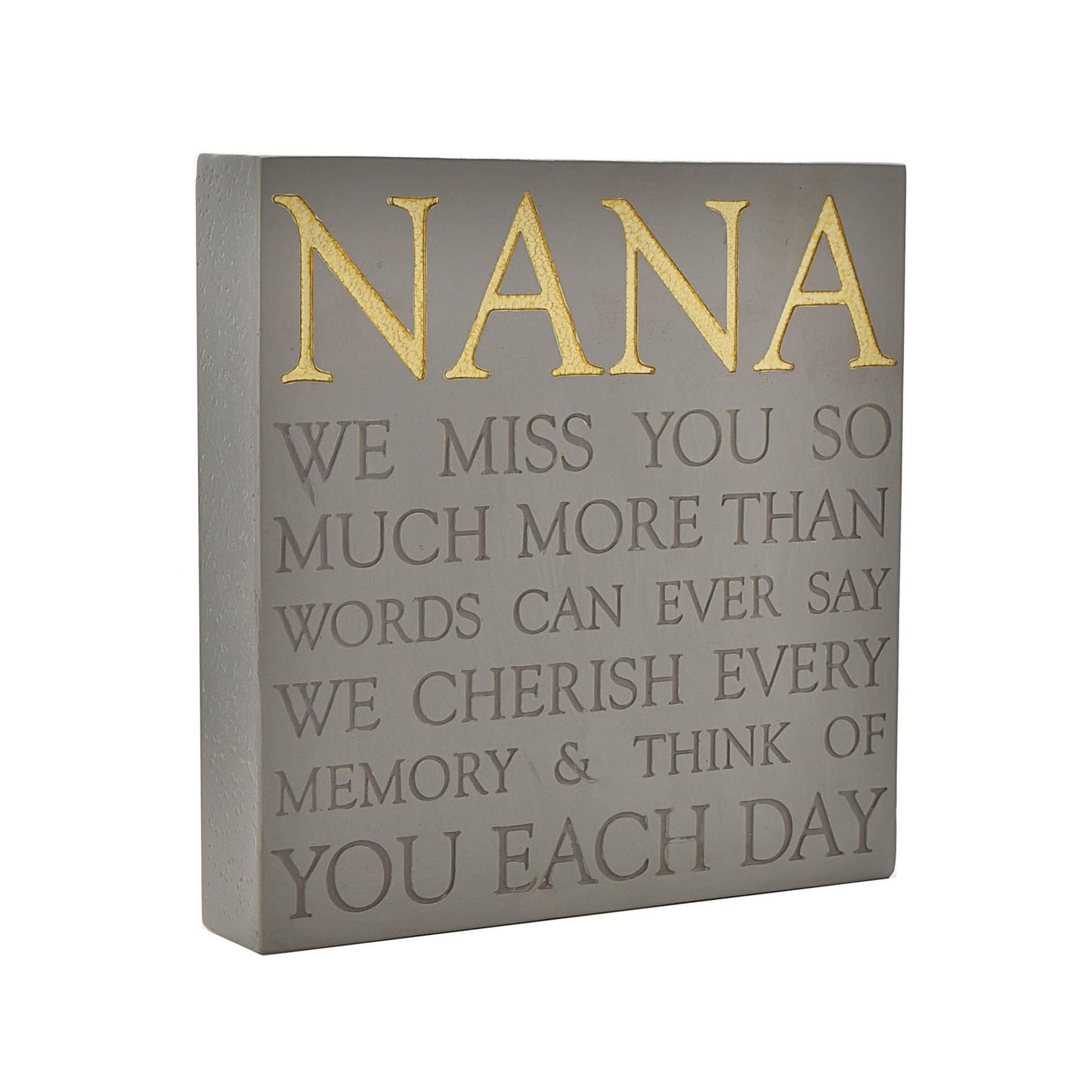 Thoughts of You Memorial Square Plaque - Nana