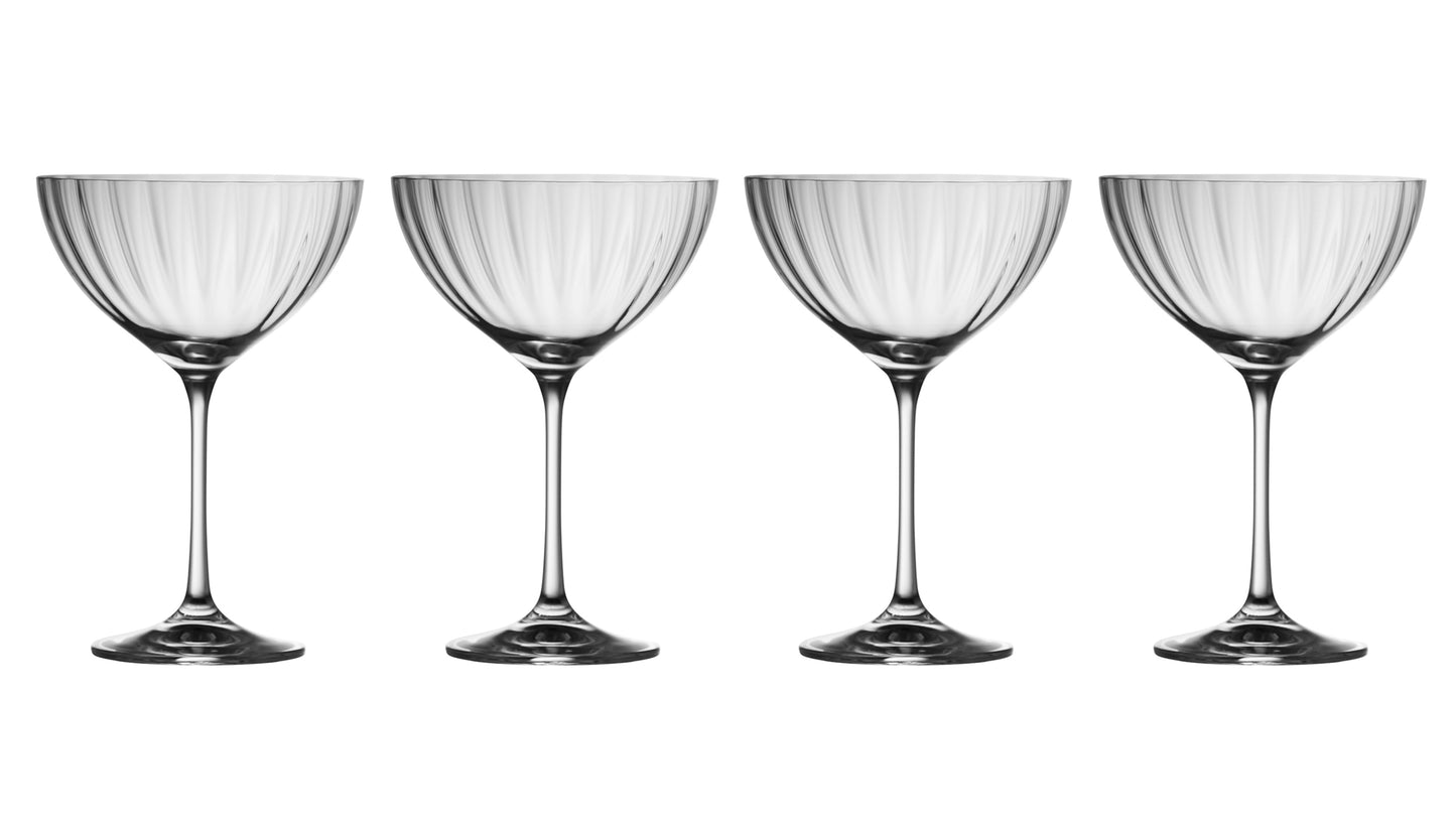 ERNE CHAMPAGNE SAUCER SET OF 4