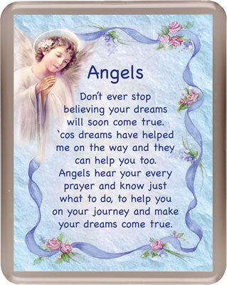 acrylic fridge magnet / angels 3340