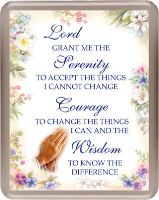 acrylic fridge magnet / serenity prayer