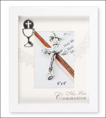 Communion Photo Frame White