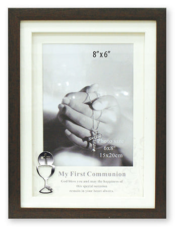 Communion Photo Frame Brown