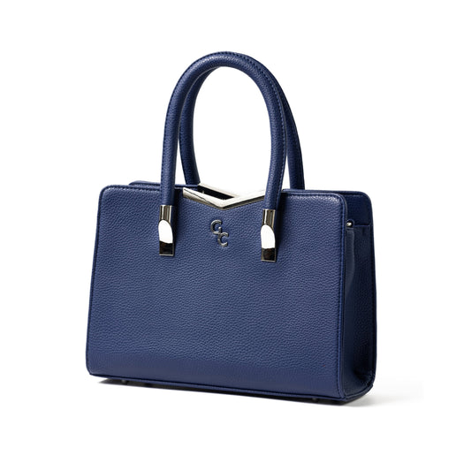 Galway Crystal Top Handle Hand Bag Navy