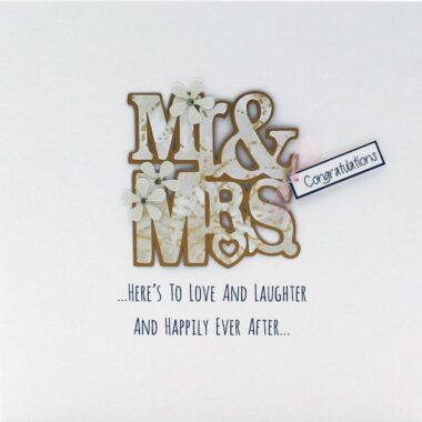 Mr & Mrs Handmade Wedding Cards