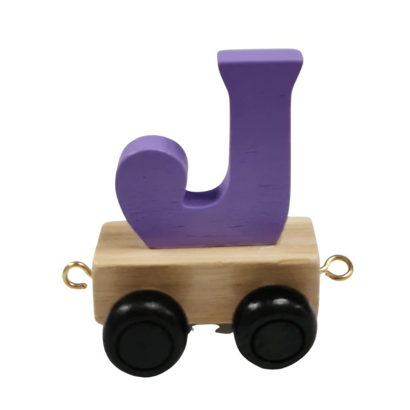 Train Letters J-Purple