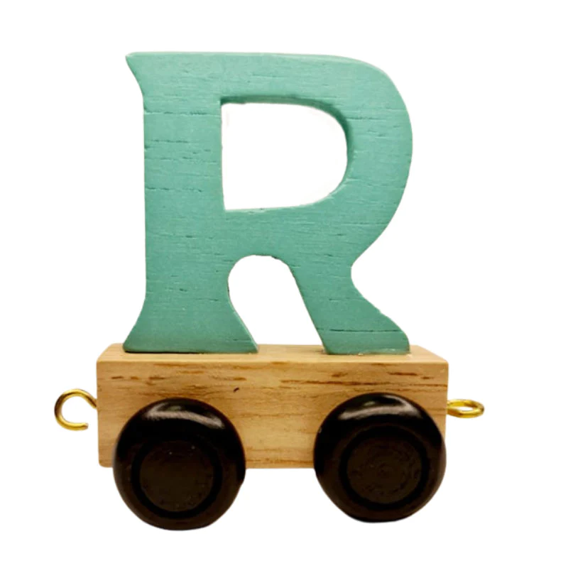 Train Letters R-Pastel Green