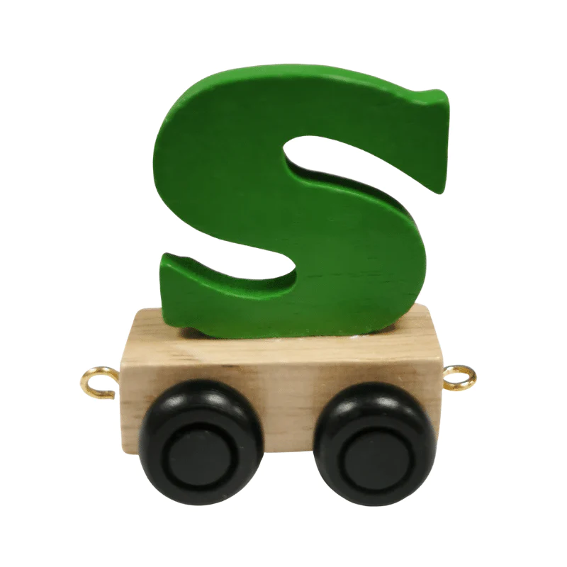 Train Letters S-Green