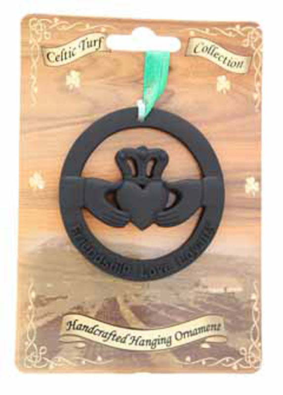 TURF HANGING ORNAMENT - CLADDAGH