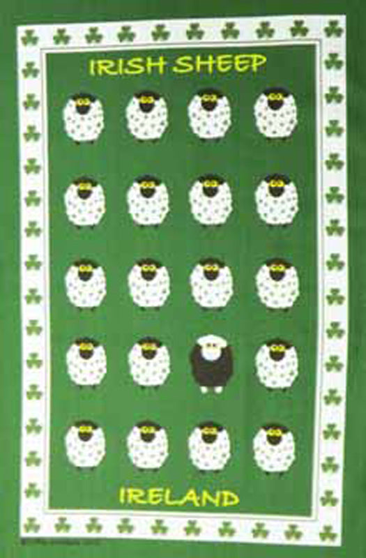 Cotton Tea Towel All Over Sheep