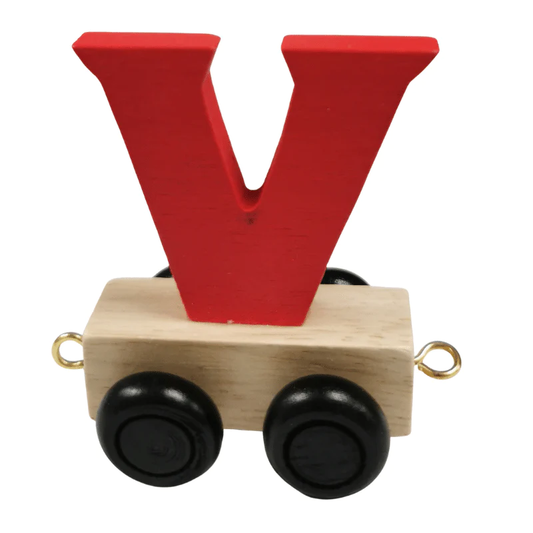 Train Letters V-Red
