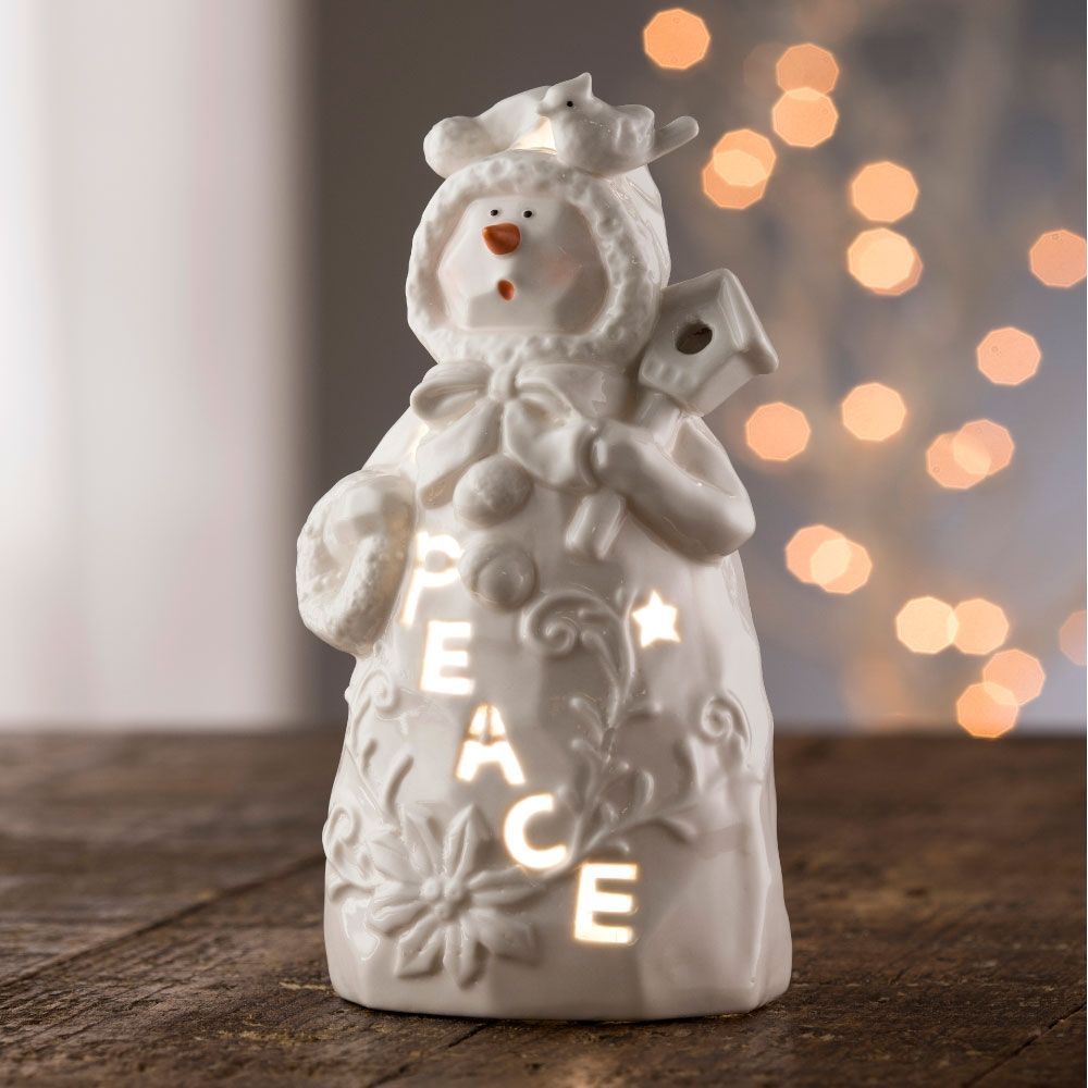 Belleek Living Peace Snowman