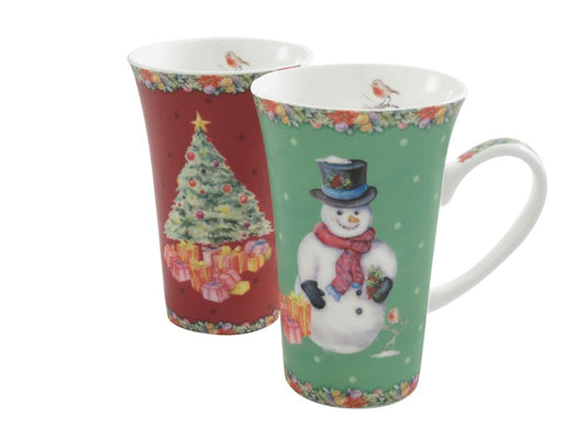 Christmas Latte Mug Set of 2