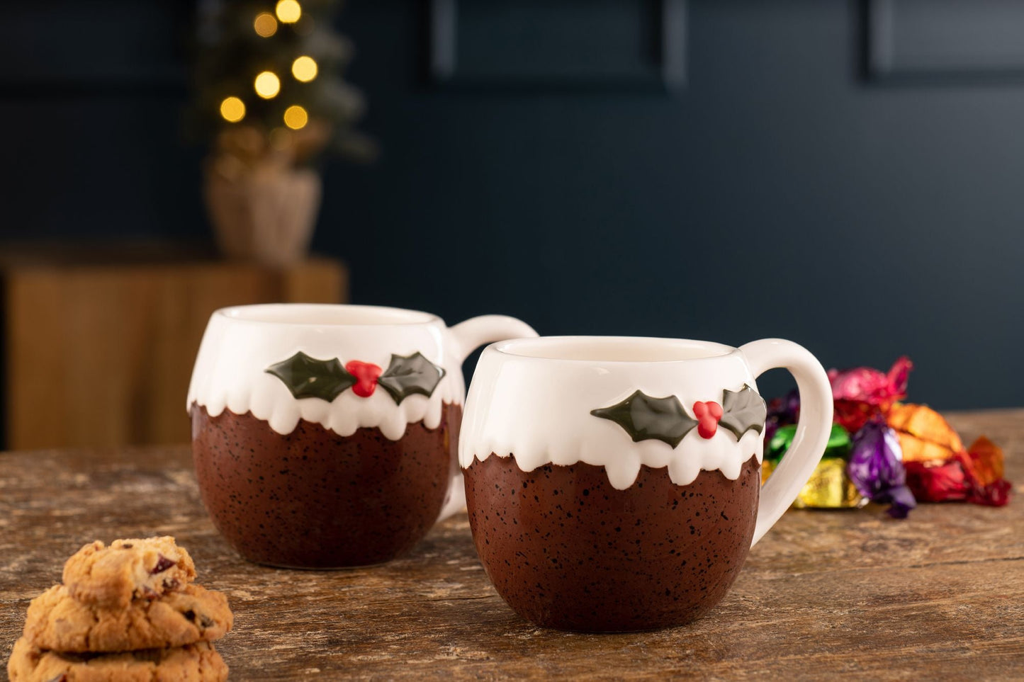 XMAS Pudding Mug Set of 2